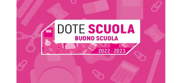 DOTE SCUOLA - BUONO SCUOLA 2022/2023
